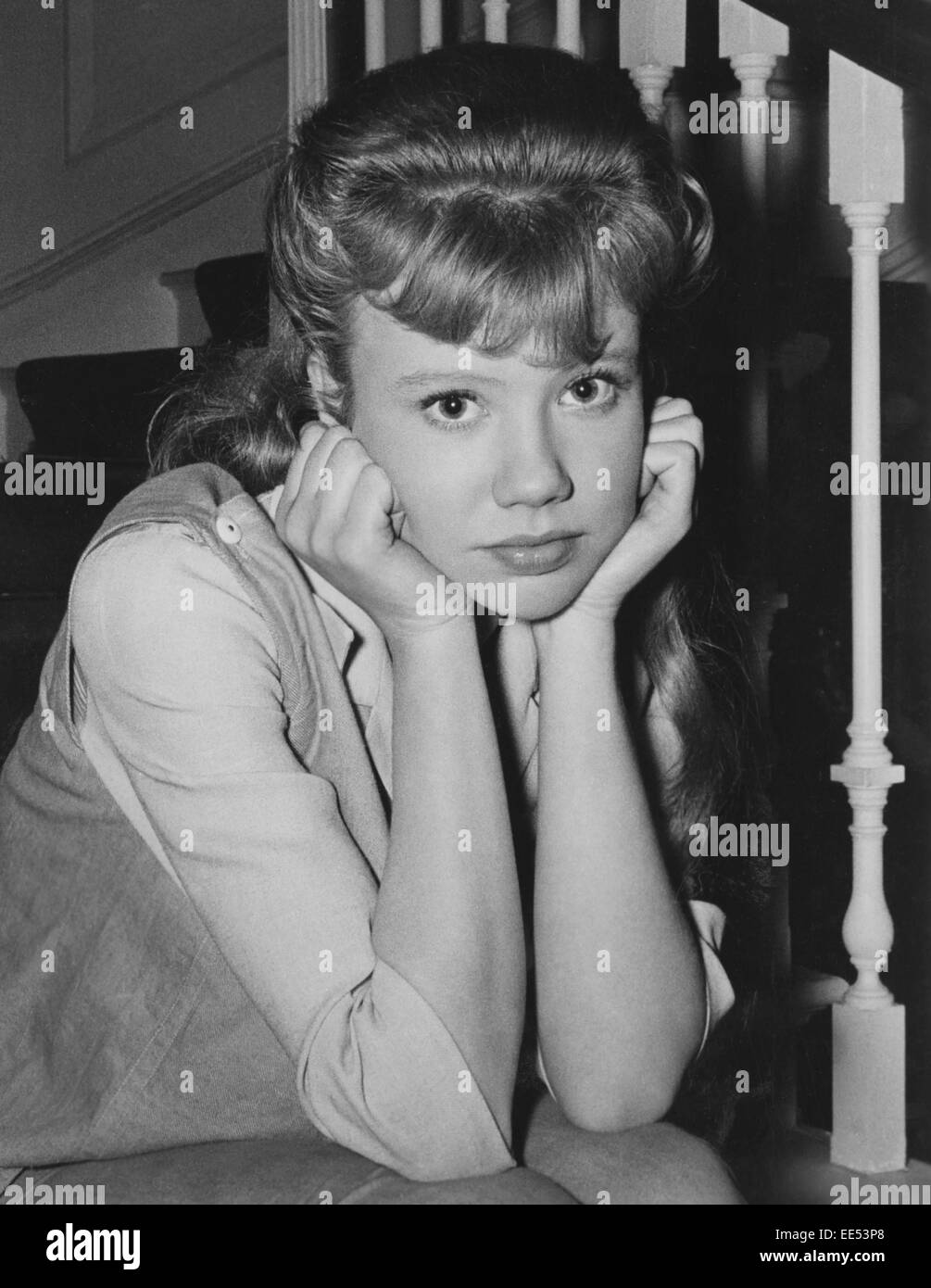 Hayley Mills, am Set des Films "Der Kreide-Garten", 1964 Stockfoto