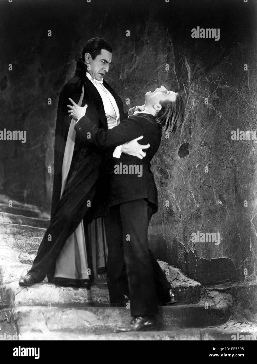 Bela Lugosi, Dwight Frye, am Set des Films, "Dracula", 1931 Stockfoto