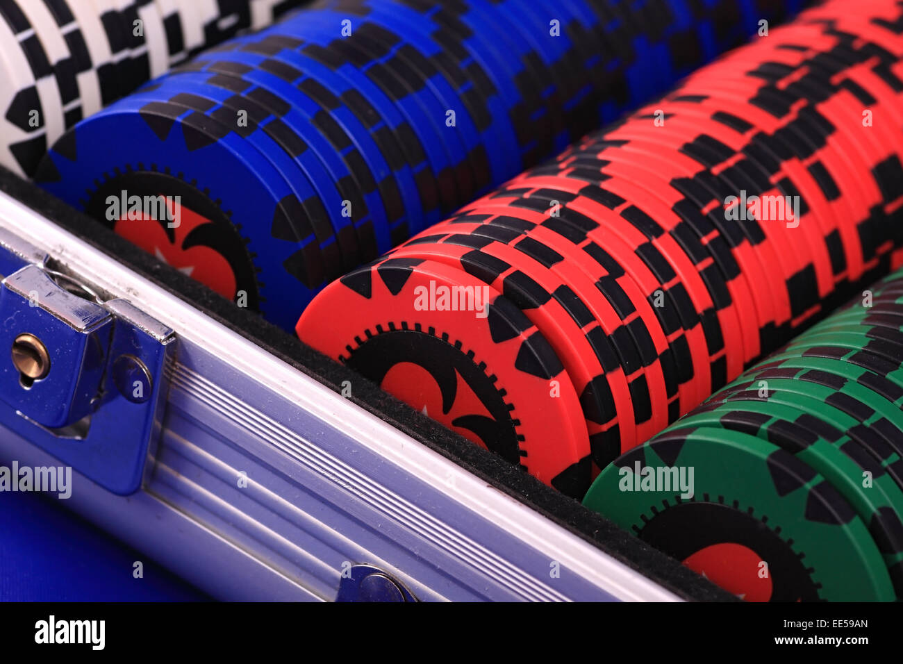 für die Poker-Chips. Stockfoto