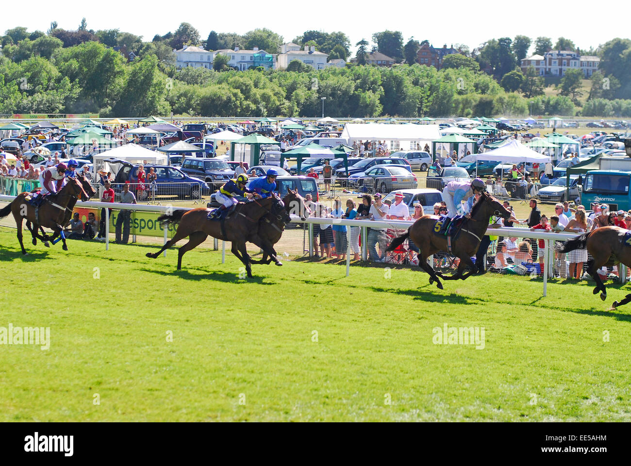 Bei Chester races Stockfoto