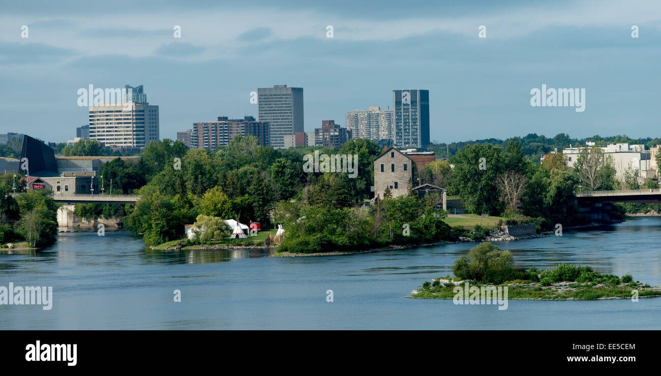 Victoria-Insel, Ottawa River, Ottawa, Ontario, Kanada Stockfoto