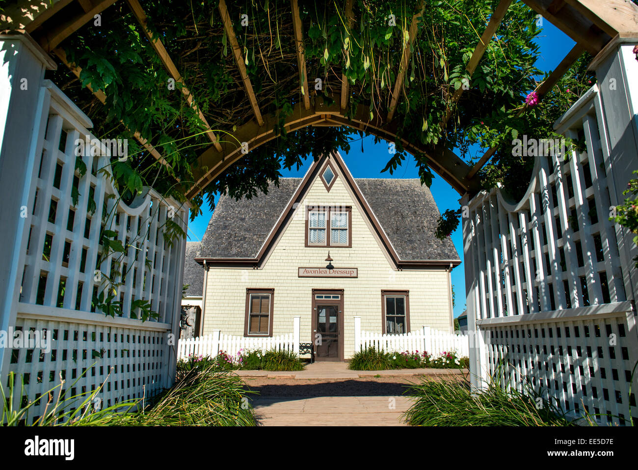 Fassade des ein House, Avonlea, Green Gables, Prince Edward Island, Kanada Stockfoto