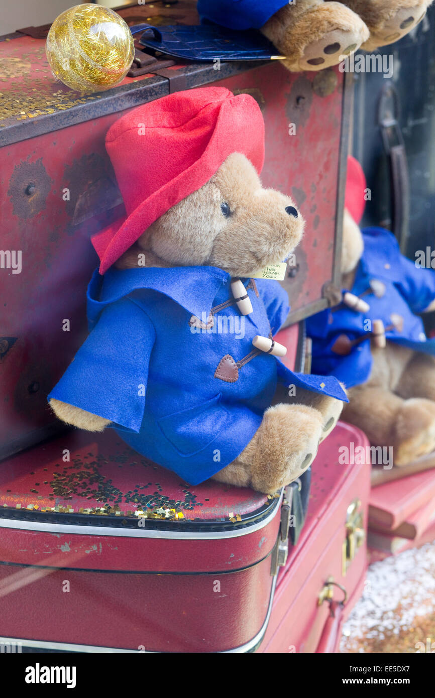 Schaufenster Display von Paddington Bär Stockfoto