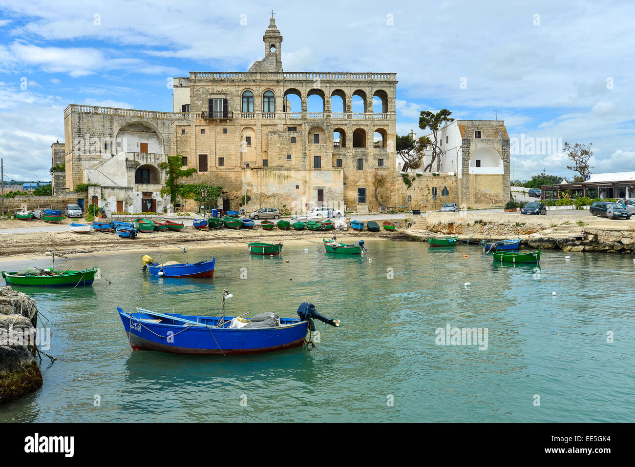 Italien Apulien Apulien Polignano A Mare 10. Jahrhundert Benediktiner-Abtei in San Vito ca. 3 km von Polignano Stockfoto