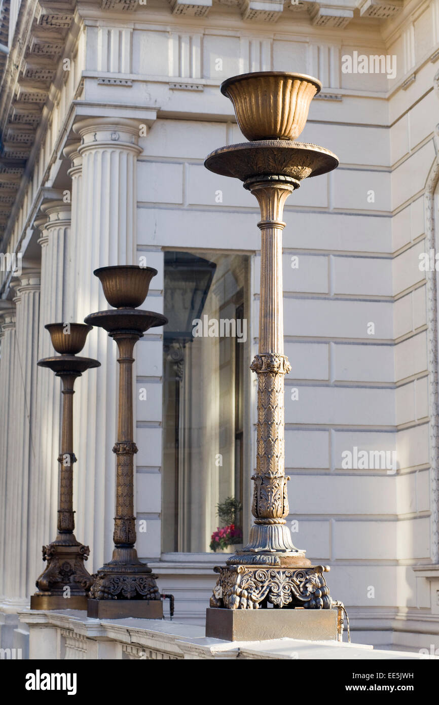 Straßenbeleuchtung in Pall Mall London England Stockfoto