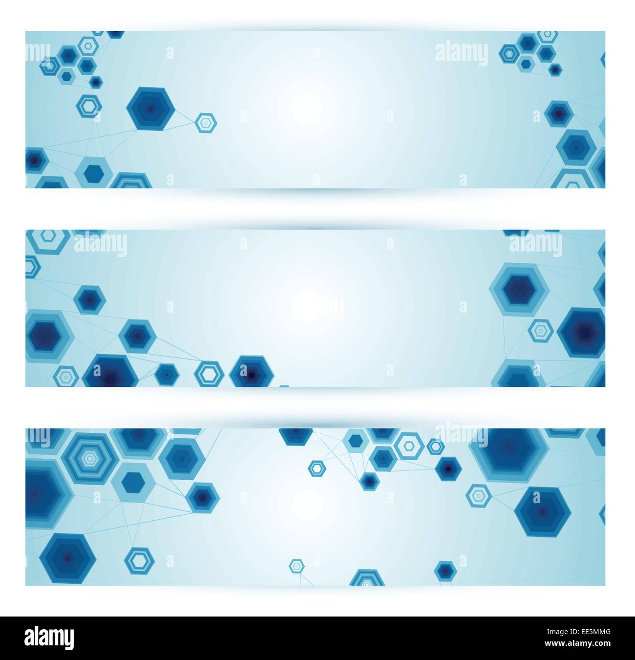 Satz von Web-Bannern. Vektor Stock Vektor