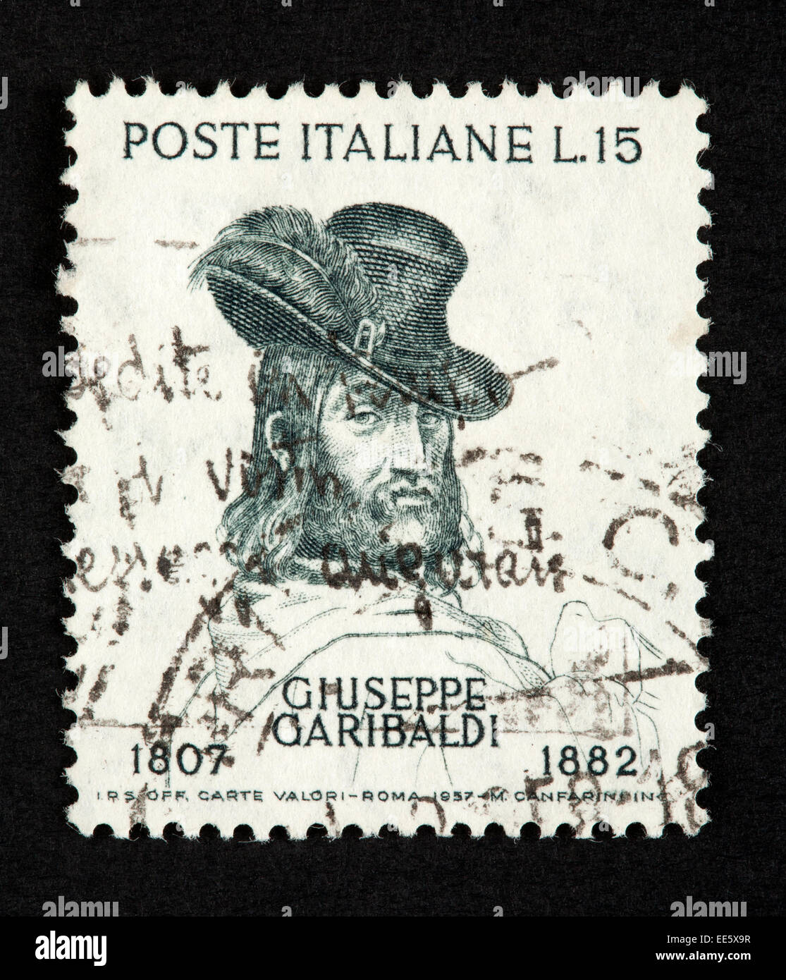 Italienische Briefmarke Stockfoto