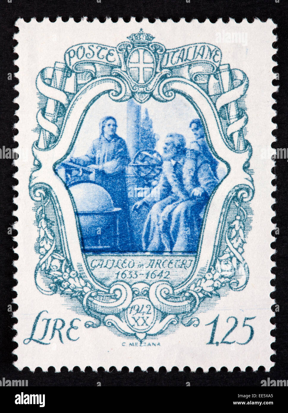 Italienische Briefmarke Stockfoto