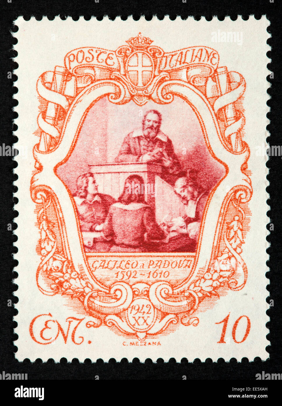 Italienische Briefmarke Stockfoto