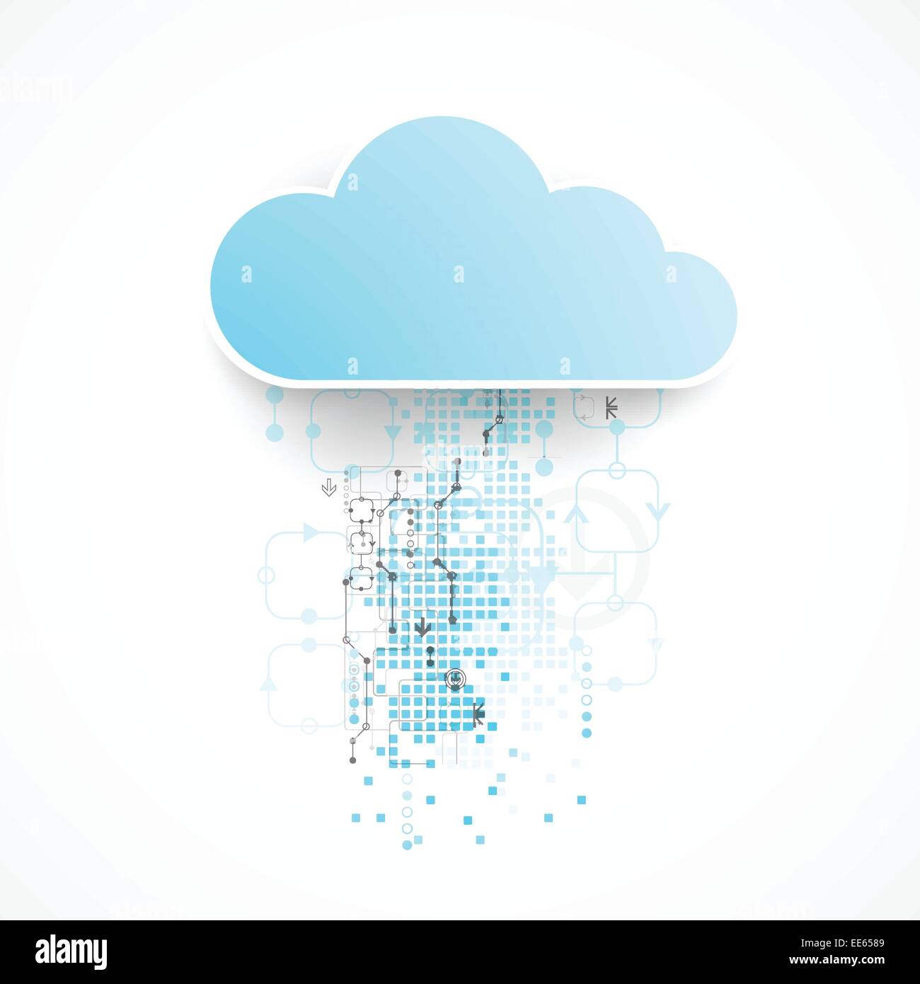 Web Cloud Technologie Bussines abstrakten Hintergrund. Vektor Stock Vektor