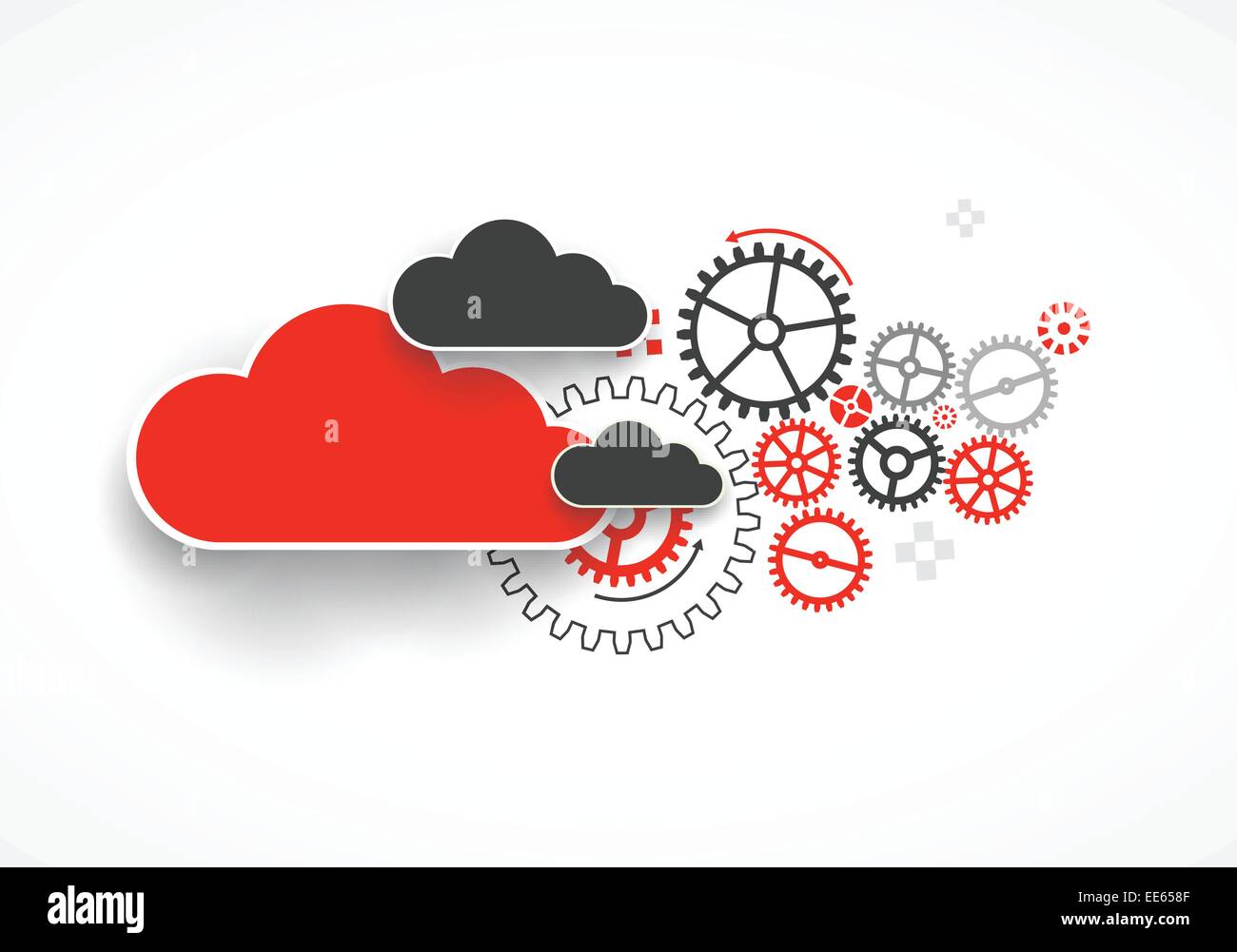 Web Cloud Technologie Bussines abstrakten Hintergrund. Vektor Stock Vektor