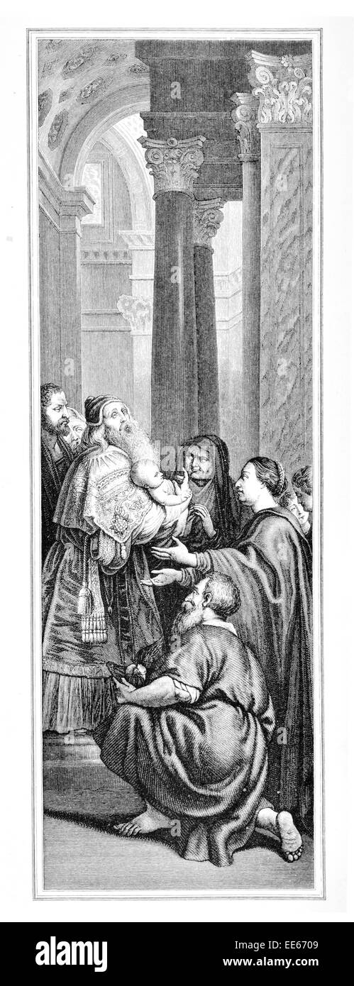 Die Präsentation Abstieg vom Kreuz Peter Paul Rubens 1872 Religion religiöse christliche Christentum glaube Geist spirituellen Stockfoto