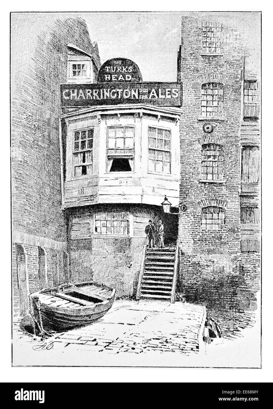 Der Türke Head Charrington Wapping London Public House Pub Taverne Dock Fluss Terrasse am Flussufer echtes Ale Alkohol Bier Victorian Stockfoto Der Türke Head Charrington Wapping London Public House Pub Taverne Dock Fluss Terrasse am Flussufer echtes Ale Alkohol Bier Victorian Stockfoto