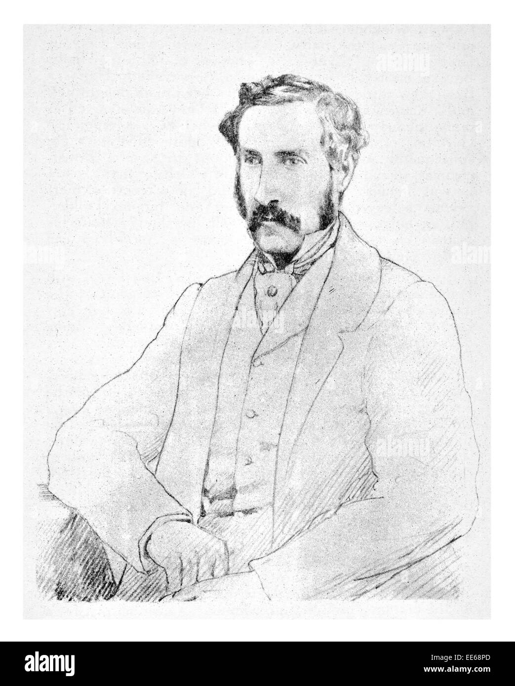 Sir George Grey 14. April 1812 19. September 1898 Soldat Explorer Gouverneur von South Australia New Zealand Schriftsteller Porträt Stockfoto