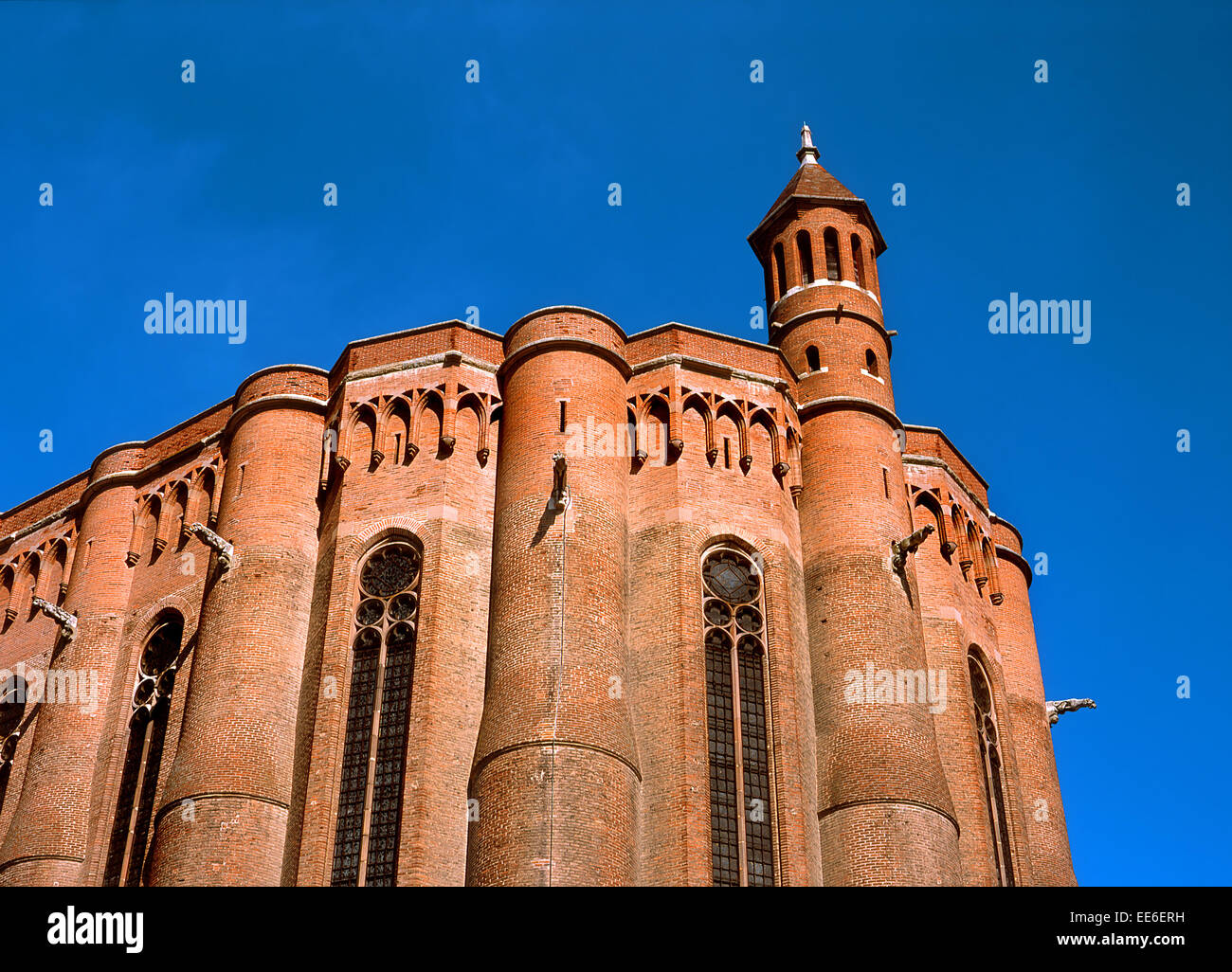 Albi, Midi-Pyrenäen, Frankreich. Kathedrale St. Cecile (1282-1383) Ostende Stockfoto