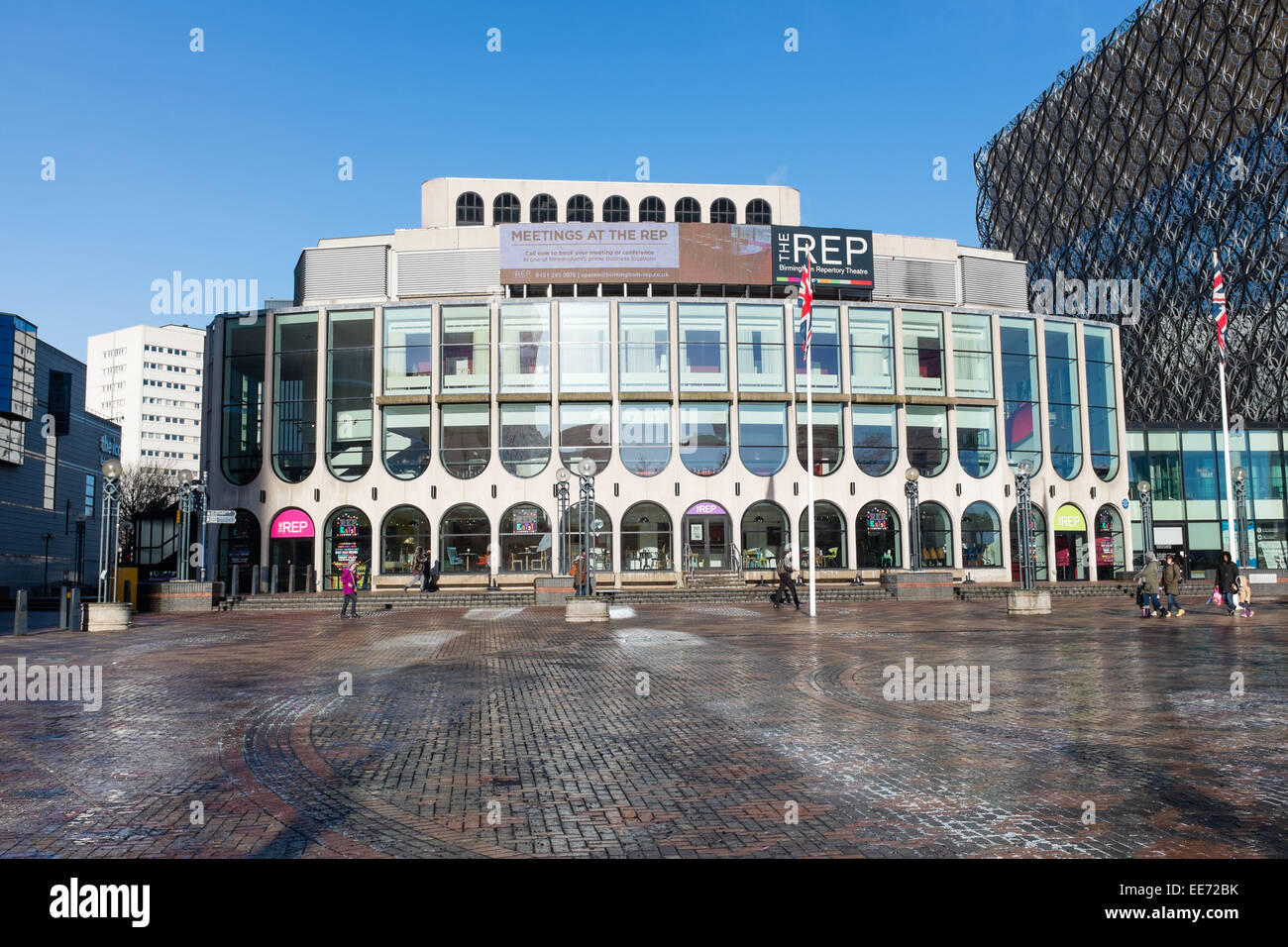 Birmingham Repertory Theatre, die Rep in Centenary Square Stockfoto