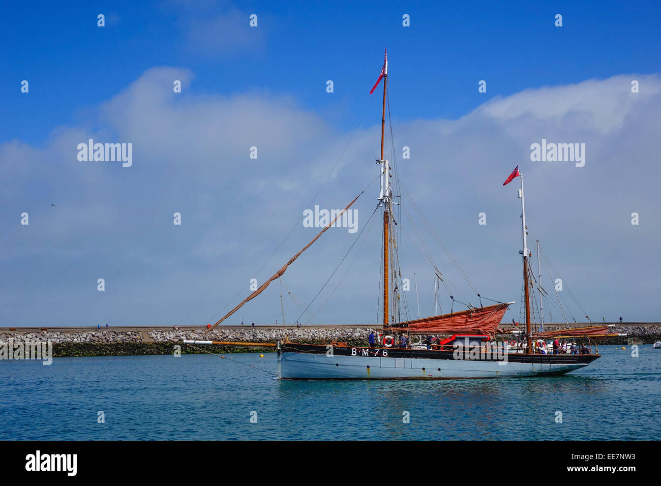 Wachsamkeit Erbe Yacht (alte Trawler) Brixham Devon England Großbritannien Stockfoto