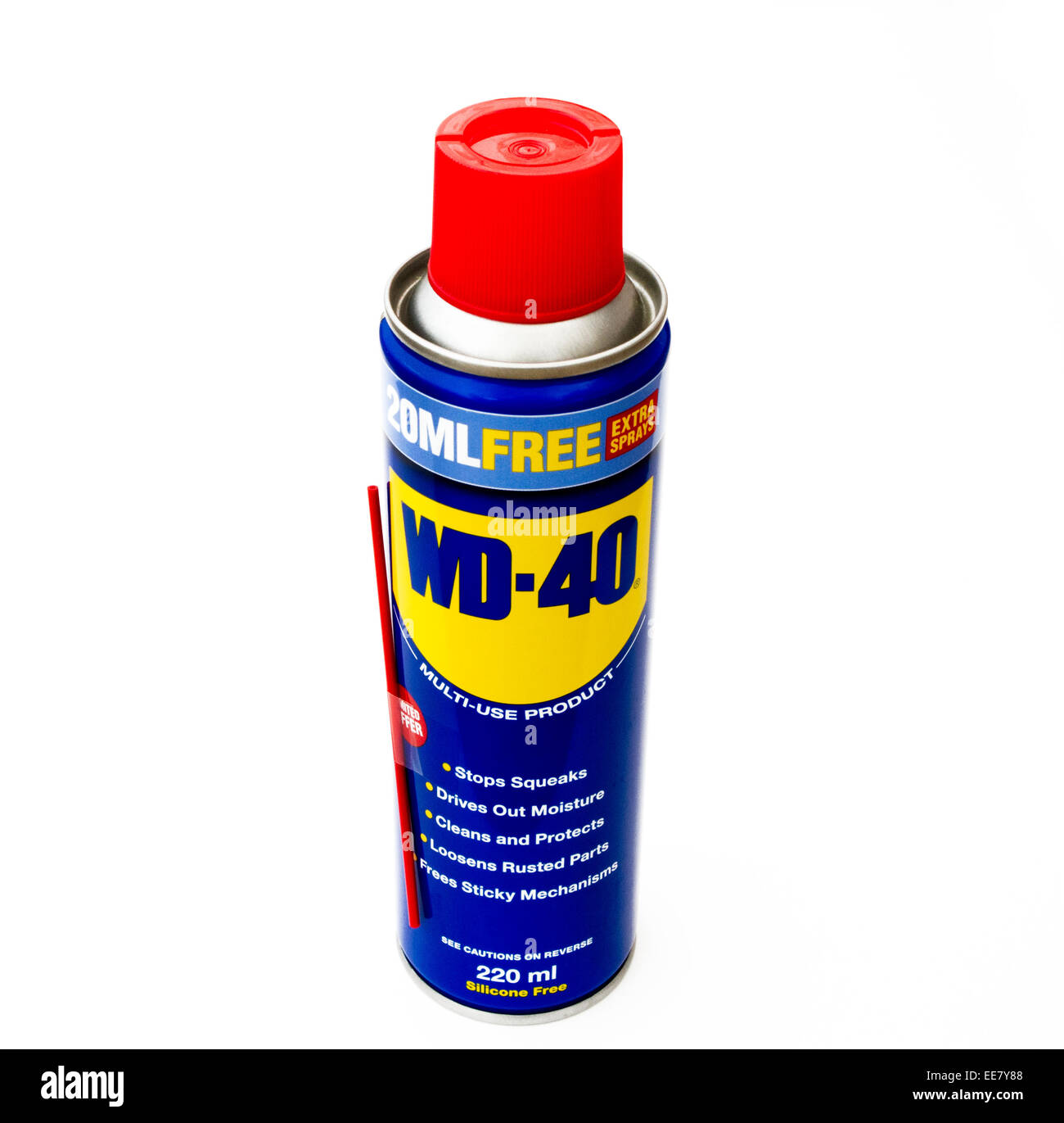 WD-40 Schmiermittel Spray Dose Stockfoto