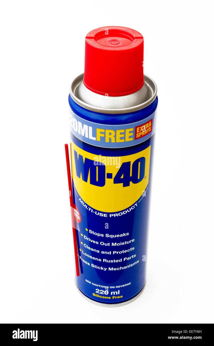 WD-40 Schmiermittel Spray Dose Stockfoto