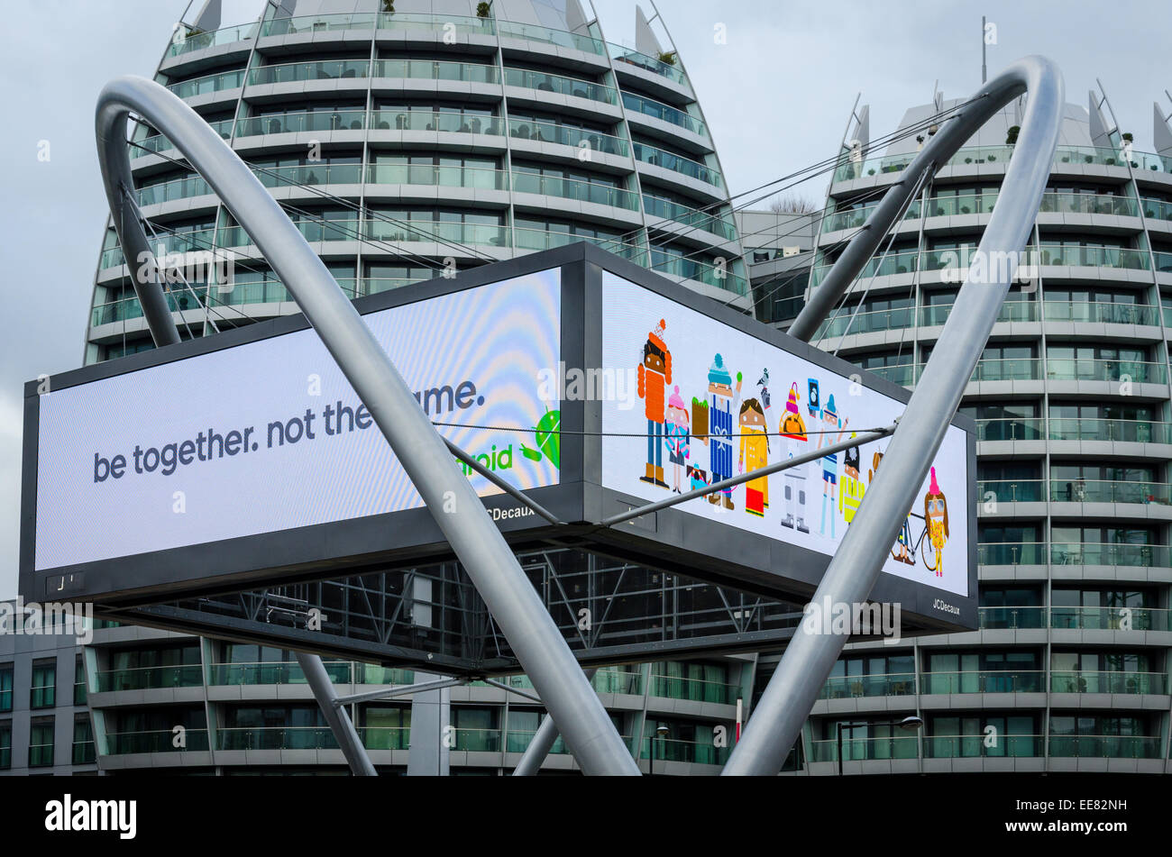 Alte Straße Kreisverkehr als Silizium-Kreisverkehr und Tech City aufgrund der Menge an Technologie-Unternehmen bezeichnet. London, UK Stockfoto