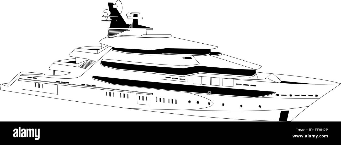 Luxus-yacht Stockfoto