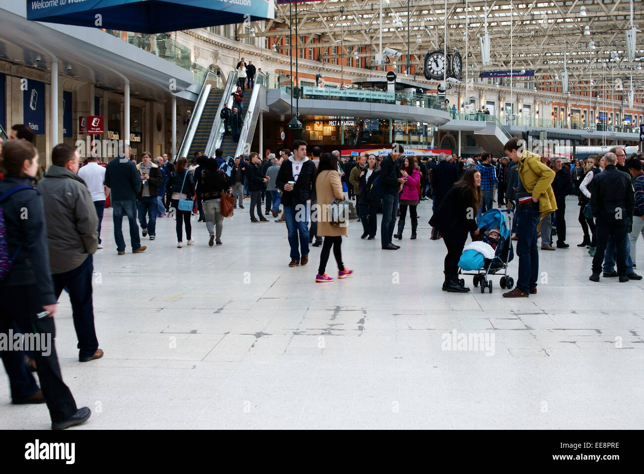 Waterloo Station Stockfoto