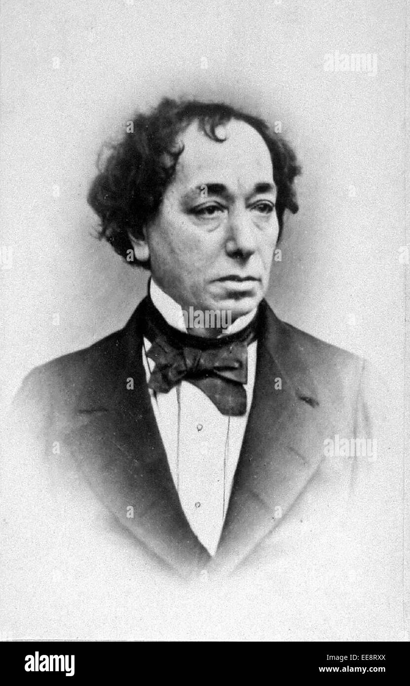 Benjamin Disraeli, 1. Earl of Beaconsfield, britischer konservativer Politiker, der zweimal als Premierminister diente. Stockfoto