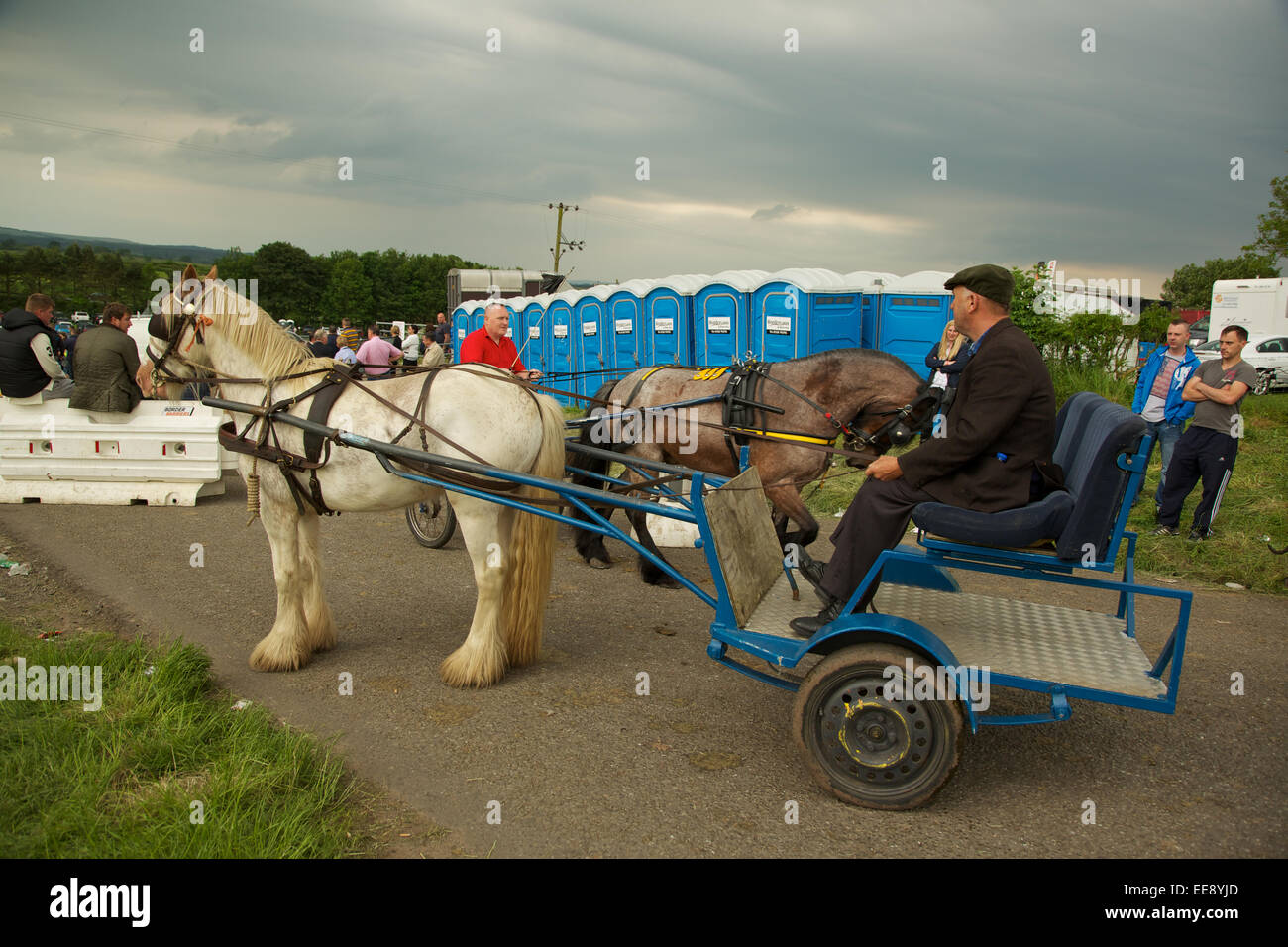 Appelby Horse Fair veranstaltet jedes Jahr im Juni in Appelby in Westmoorland,Cumbria,England.Around 15.000 Zigeuner und Reisende besuchen. Stockfoto