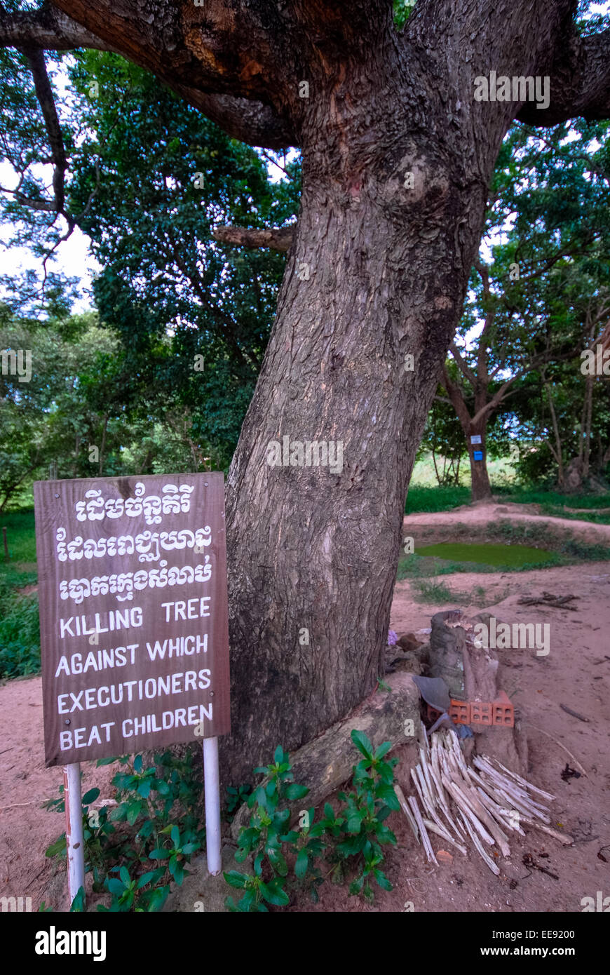 Choeung Denkmal töten Felder Kambodscha Stockfoto