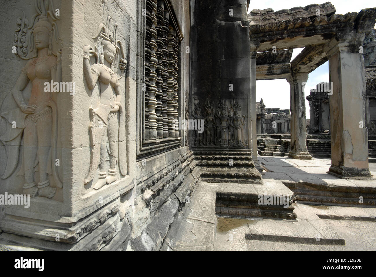 Ruinen von Angkor Thom am Angkor Wat, Kambodscha Stockfoto