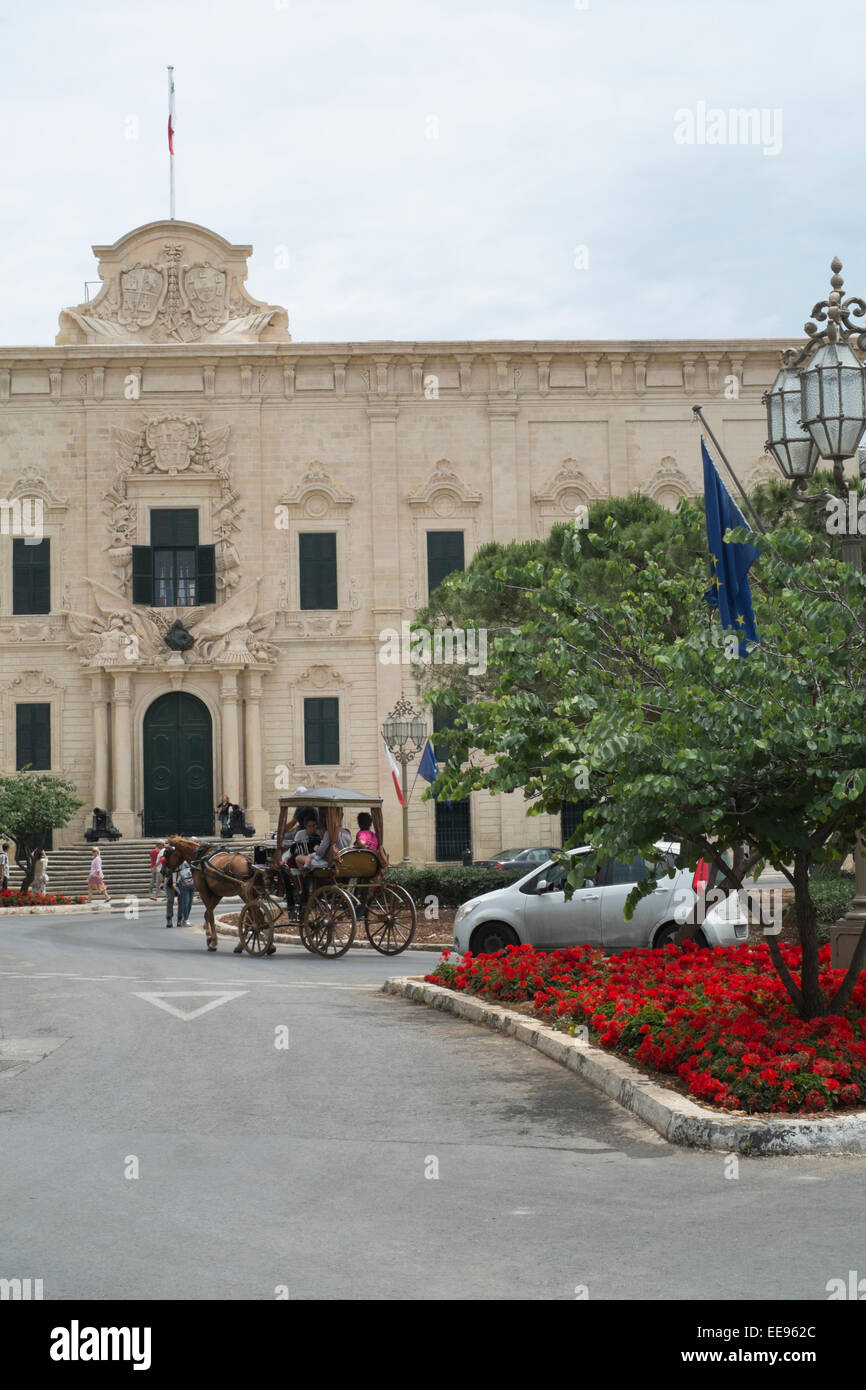 Castille Square in Valletta, Malta Stockfoto