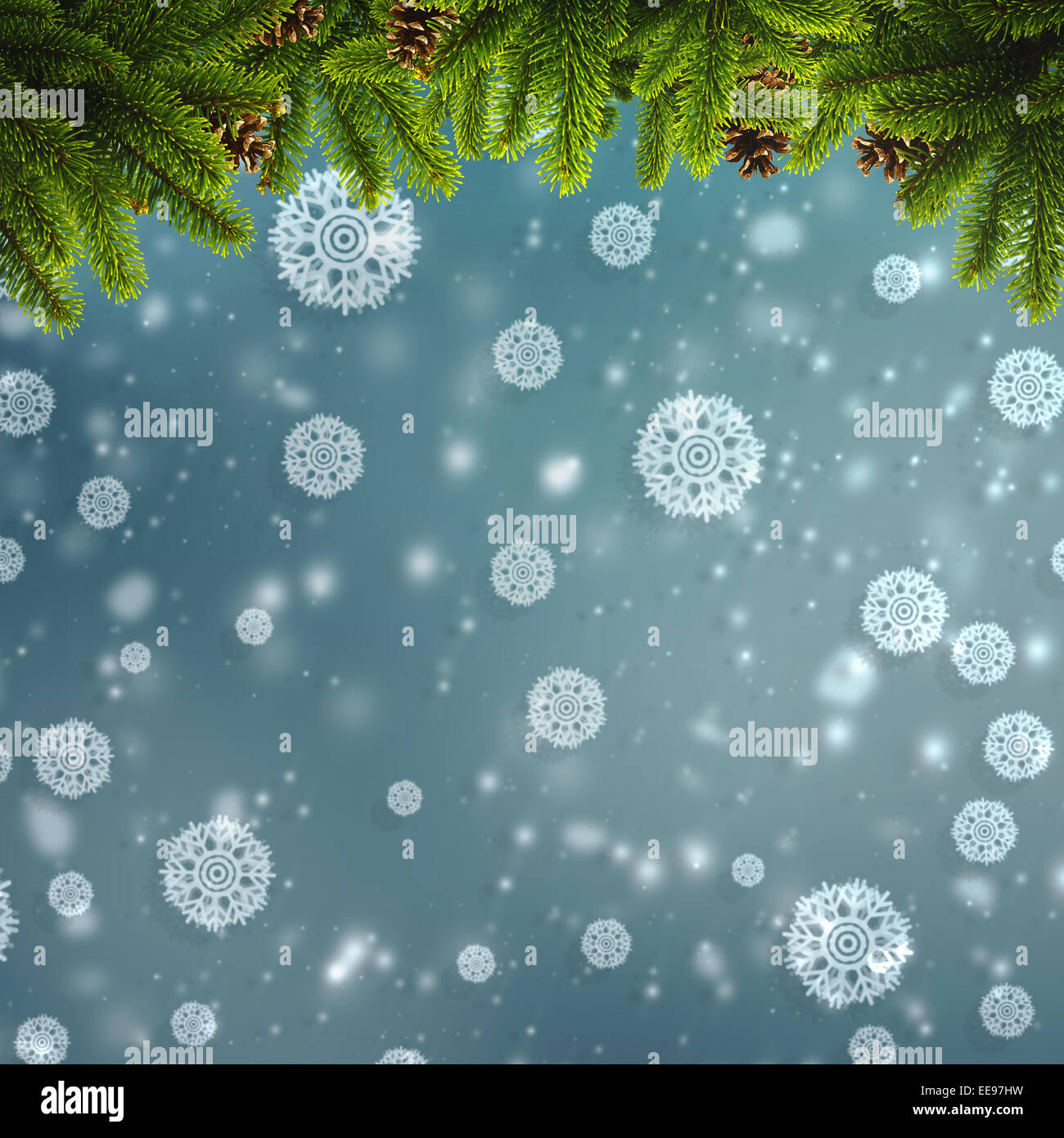 Abstrakte Winter und Weihnachten Hintergründe für Ihr design Stockfoto