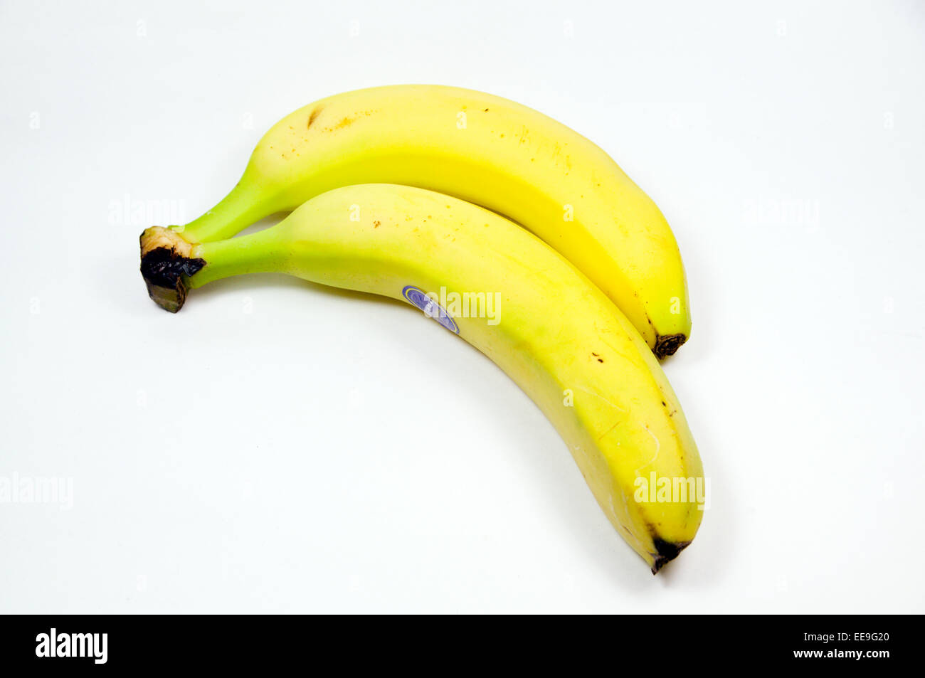 Paar von Bananen Stockfoto