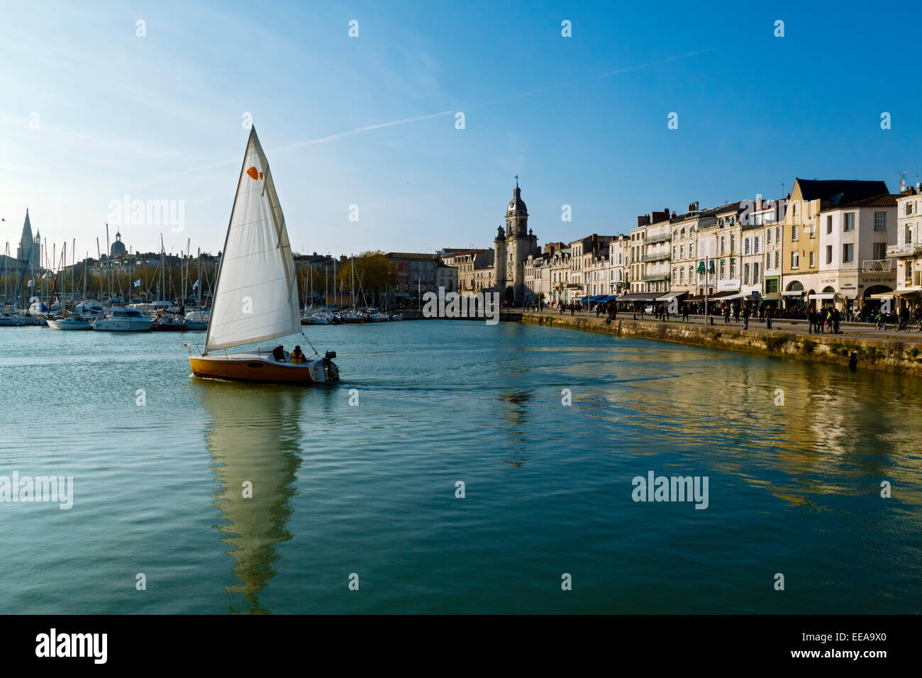 Der alte Hafen von La Rochelle, Charente Maritime, Poitou-Charentes, Frankreich Stockfoto