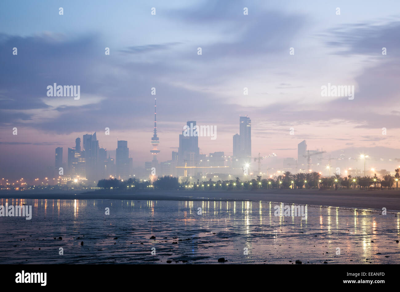 Skyline von Kuwait-Stadt Stockfoto
