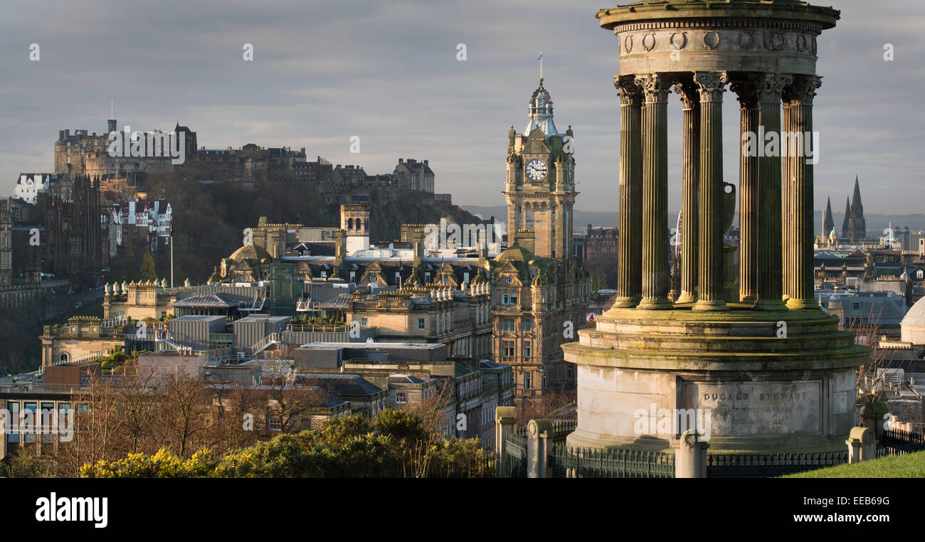 Stewart Monument, Carlton Hill, Edinburgh, Schottland Stockfoto