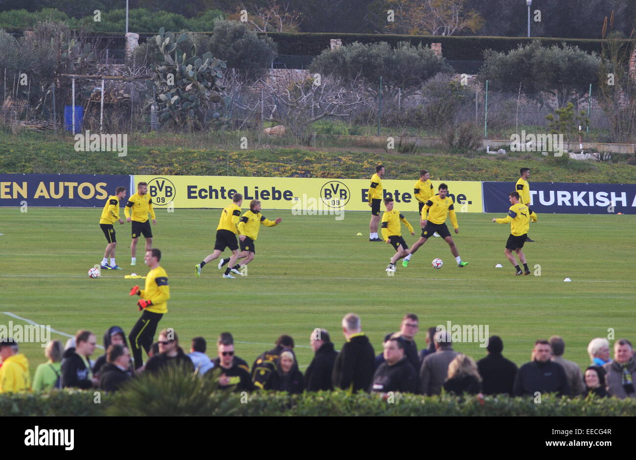 La Manga Club, Spanien. 15. Januar 2015. Borussia Dortmund Training at La Manga Club, Spanien. Bildnachweis: Tony Henshaw/Alamy Live-Nachrichten Stockfoto