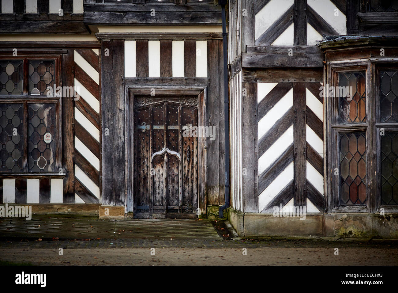 Wythenshawe Hall Fassade Wahrzeichen Manchester tudor Stockfoto