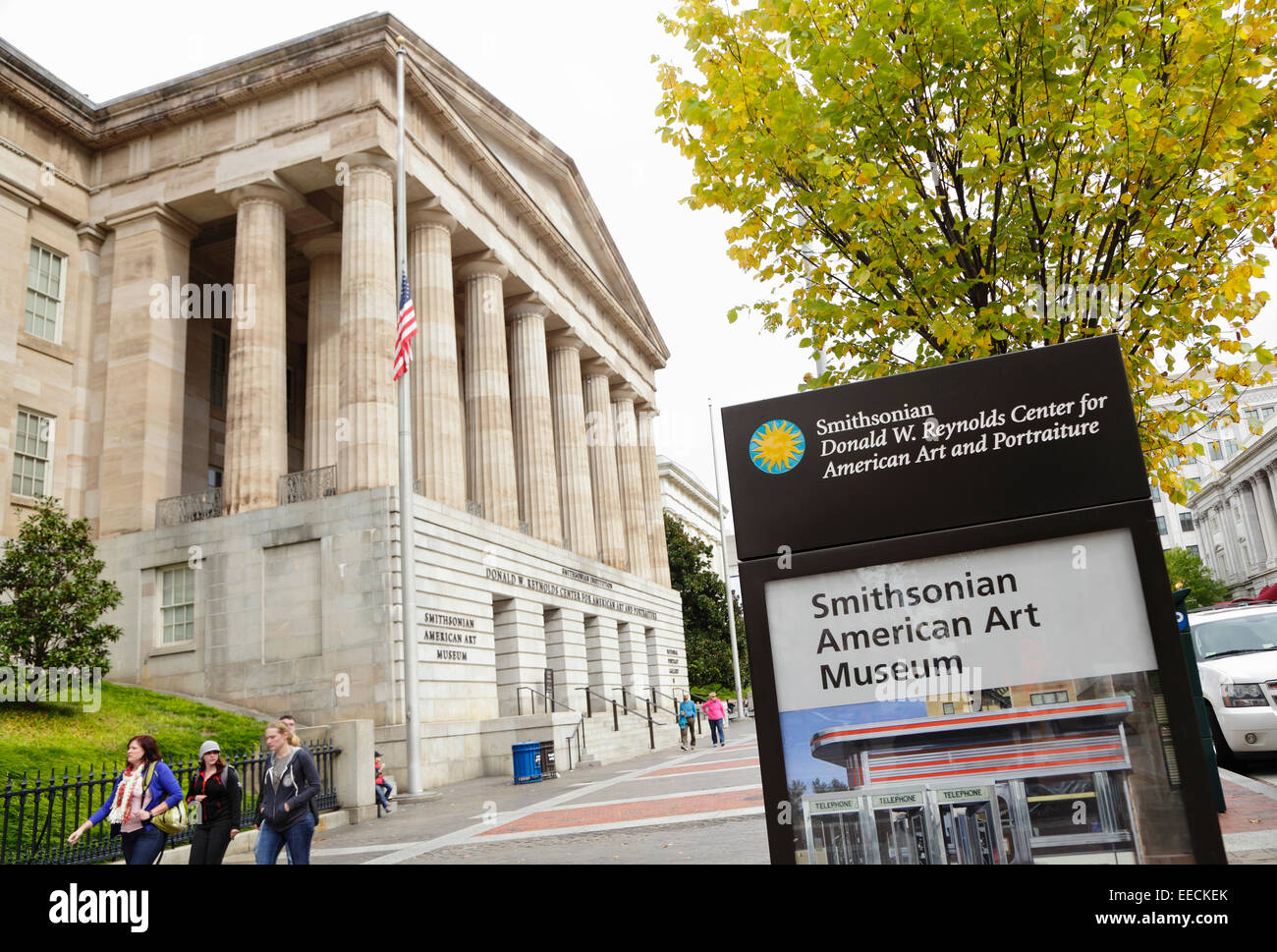 Die Donald W. Reynolds Center für amerikanische Kunst und Porträts, Heimat der National Portrait Gallery, Washington, DC Stockfoto