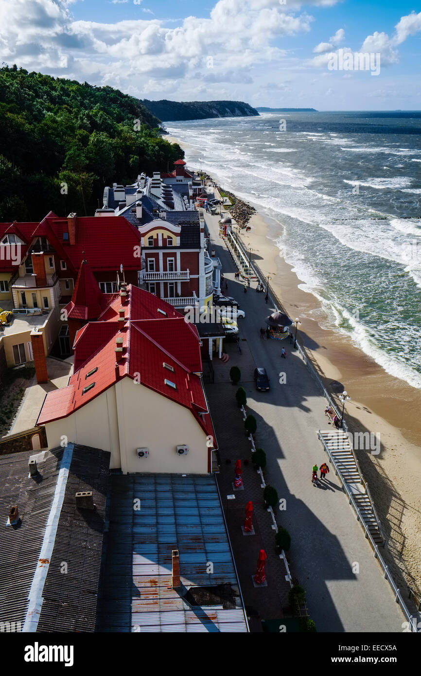 Strandpromenade von Swetlogorsk, Oblast Kaliningrad, Russland, Russland Stockfoto