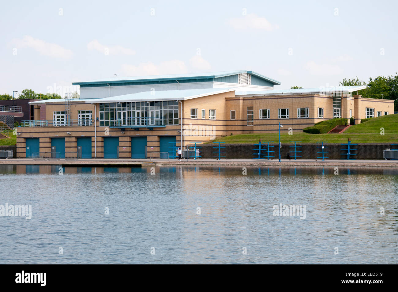 Das Nationale Wassersportzentrum am Holme Pierrepont, Nottinghamshire, England UK Stockfoto