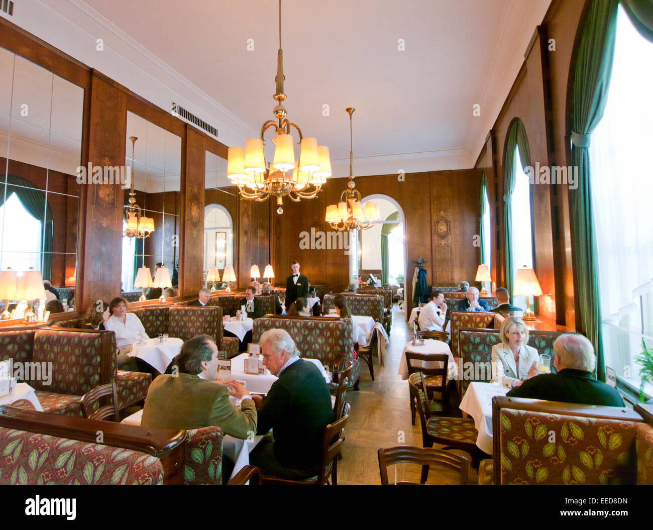 Cafe Landtmann in Wien Stockfoto
