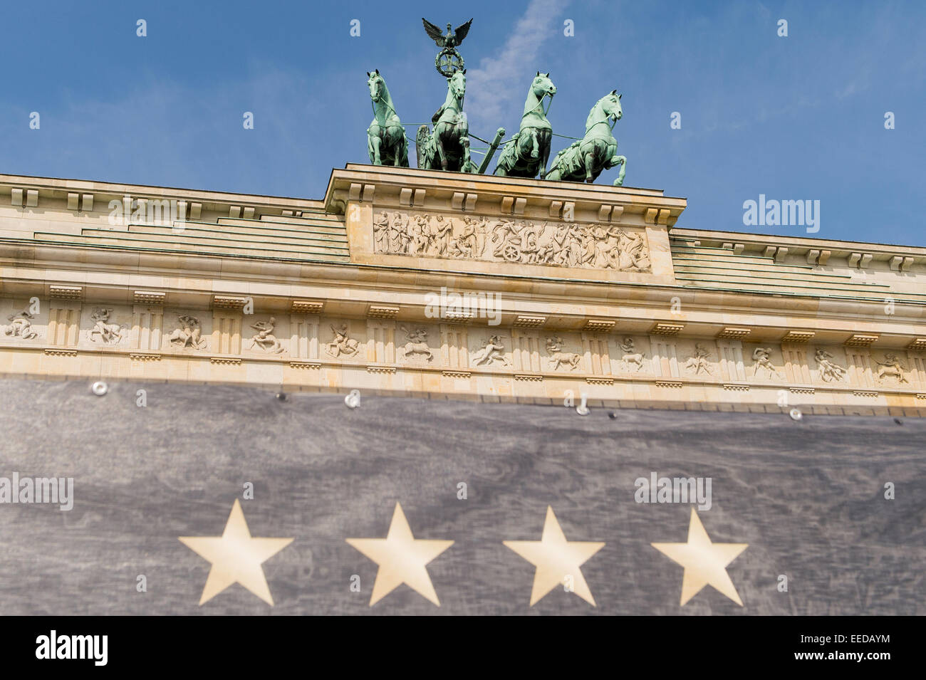 Berlin, Deutschland, vier-Sterne-nach dem Gewinn der Weltmeisterschaft Stockfoto