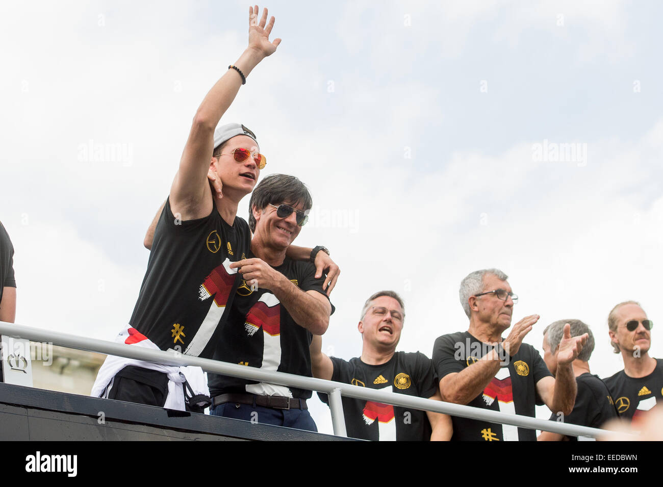 Berlin, Deutschland, Ankunft der deutschen Nationalmannschaft Stockfoto