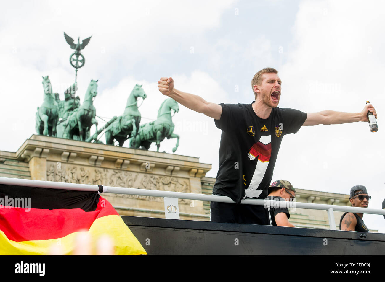 Berlin, Deutschland, Ankunft der deutschen Nationalmannschaft Stockfoto