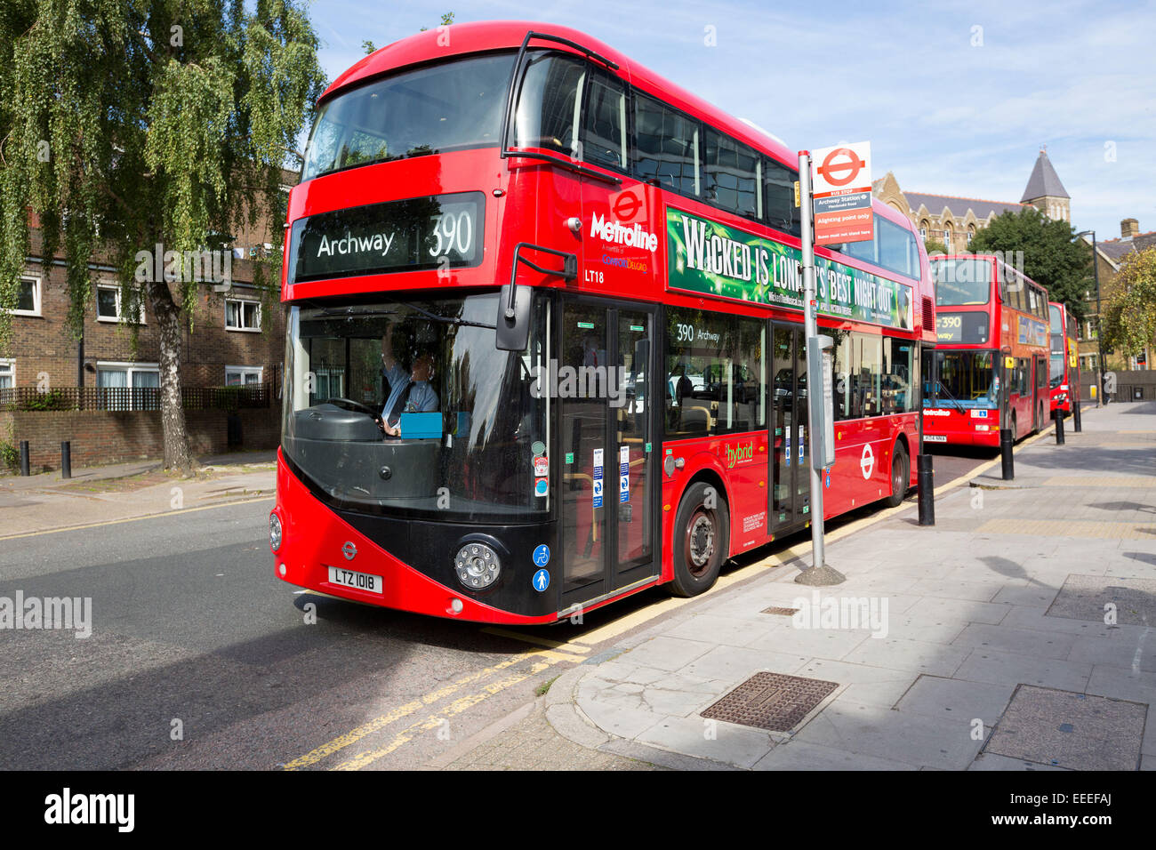 Neue London Routemaster bus Stockfoto