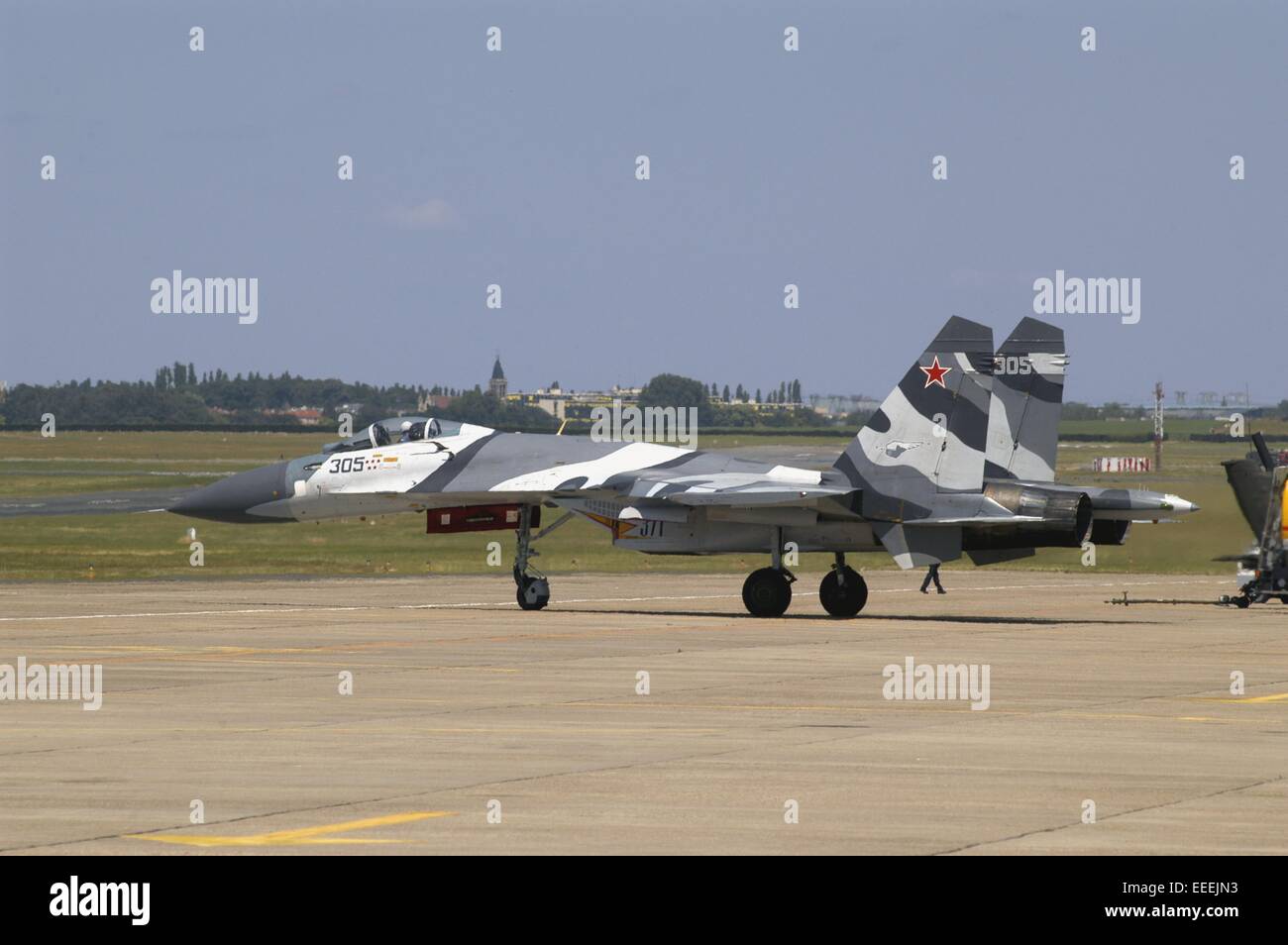 Russische Kampfflugzeuge SMK Suchoi Su-27 "Flanker" Stockfoto