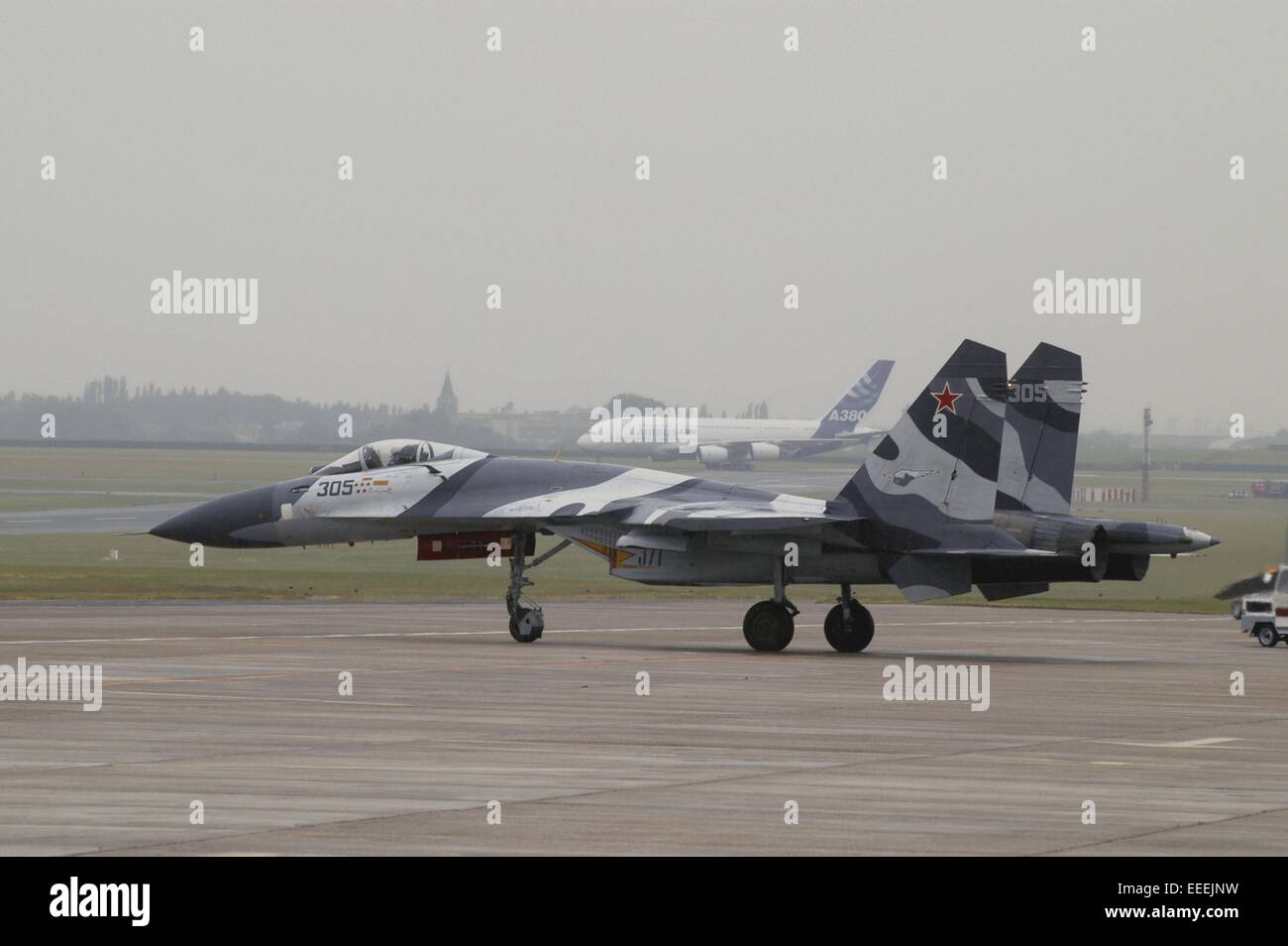 Russische Kampfflugzeuge SMK Suchoi Su-27 "Flanker" Stockfoto