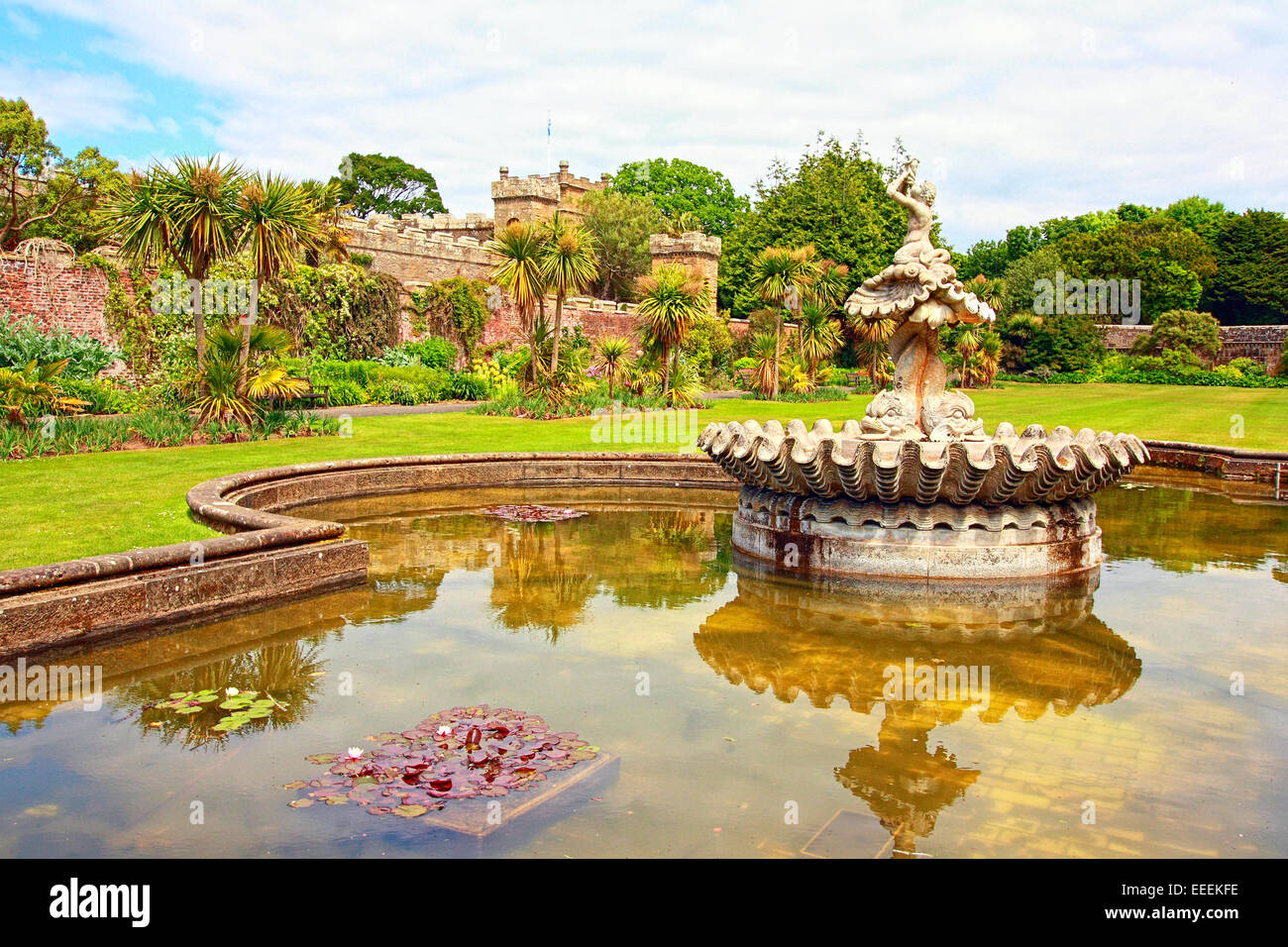 Brunnen am Culzean Castle & Country Park, Schottland Stockfoto