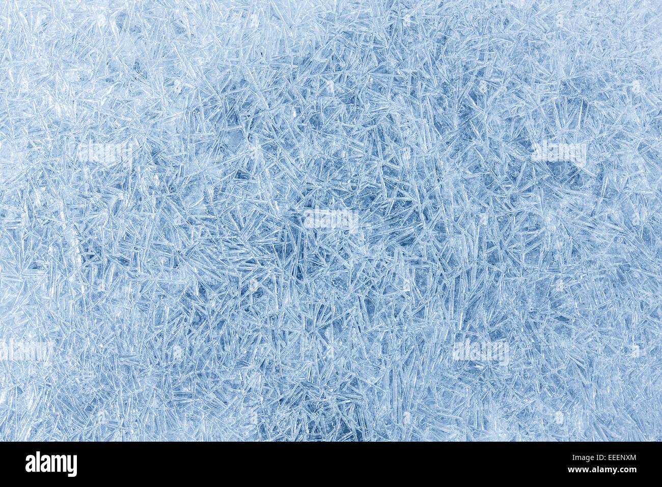 Gefrorene Oberfläche Hintergrund mit Eis-Muster Stockfoto